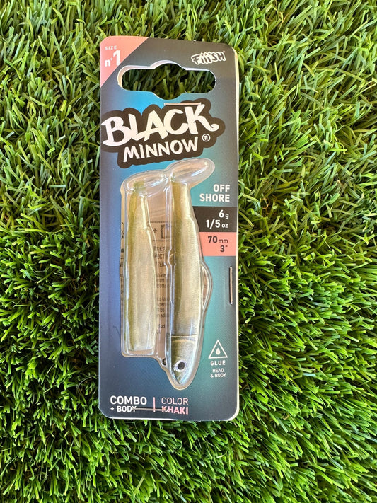 FIIISH BLACK MINNOW 70 COMBO OFF SHORE 6GR KAKI - TOPESCA - Tienda de Pesca Online