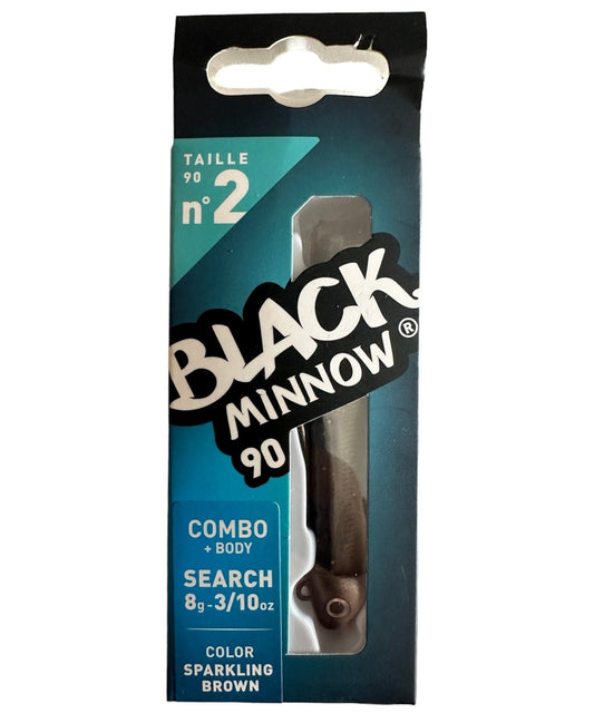 FIIISH BLACK MINNOW 90 COMBO 8GR + BODY SHORE SPARKLING BROWN - TOPESCA - Tienda de Pesca Online