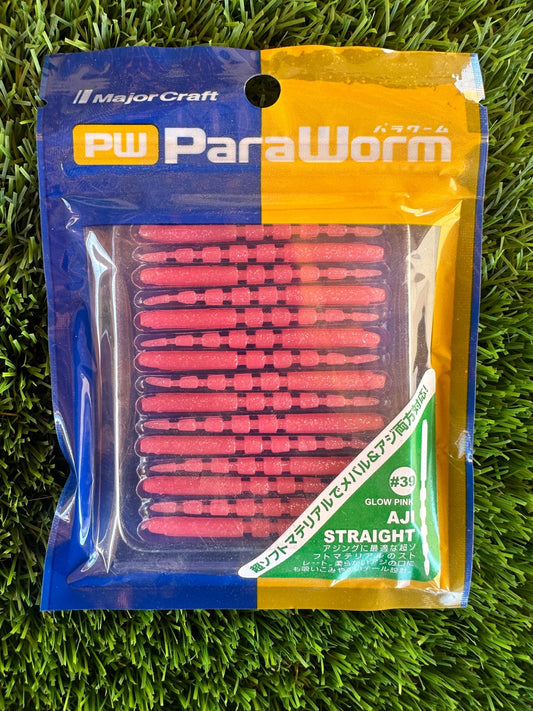 MAJOR CRAFT PARA WORM AJI STRAIGHT GLOW PINK - TOPESCA - Tienda de Pesca Online