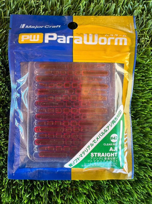 MAJOR CRAFT PARA WORM AJI STRAIGHT RED - TOPESCA - Tienda de Pesca Online