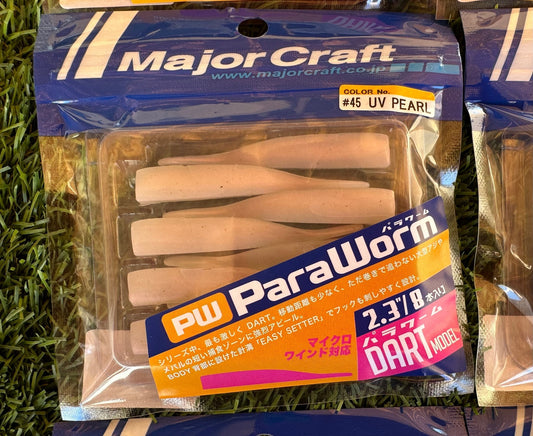 MAJOR CRAFT PARAWORM 2.3" 8 UV PEARL - TOPESCA - Tienda de Pesca Online