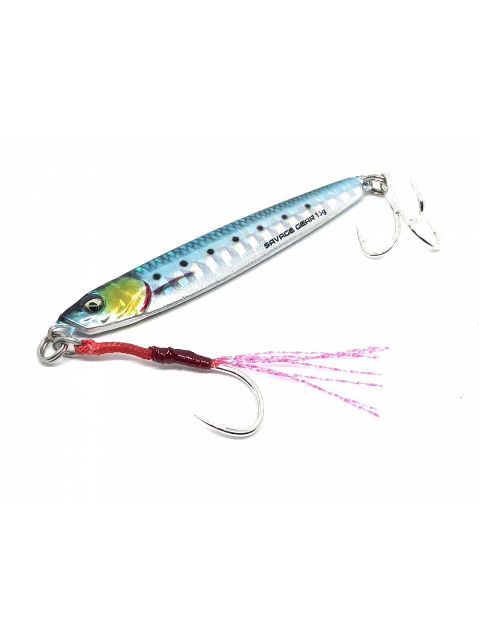 SAVAGE GEAR SLIM MINNOW JIG 15GR 6.8MM SARDINE - TOPESCA - Tienda de Pesca Online