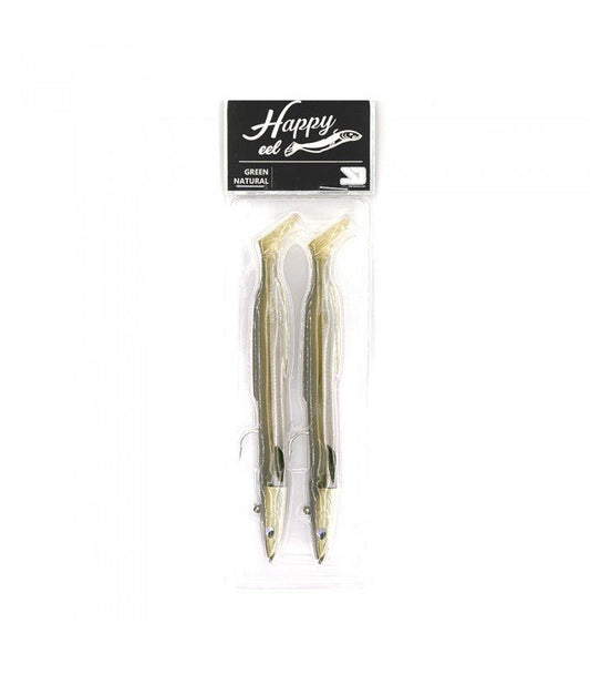 YKR Softbaits HAPPY EEL 80MM 10G GREEN NATURAL - TOPESCA - Tienda de Pesca Online